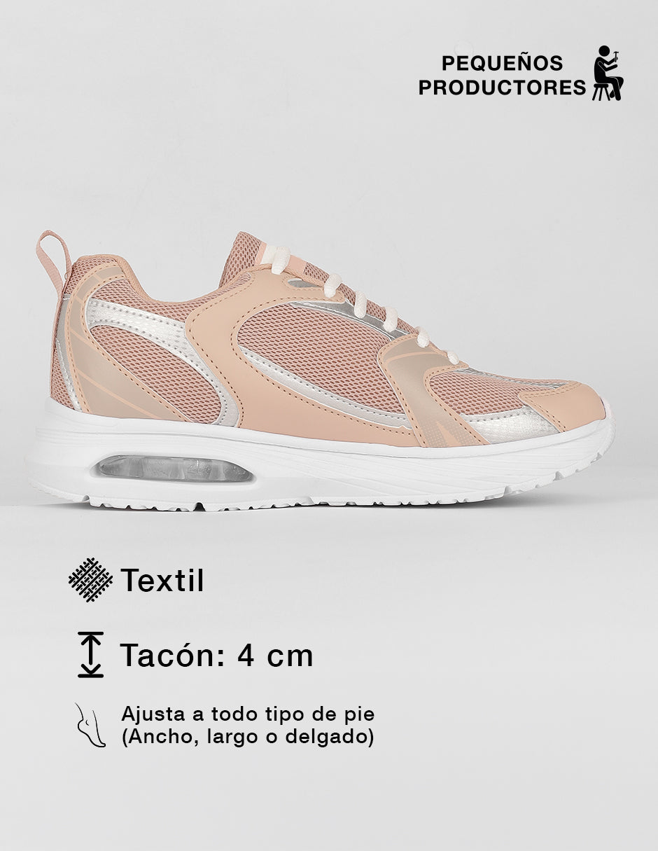 Tenis para entrenamiento  Sport en Textil – Rosa
