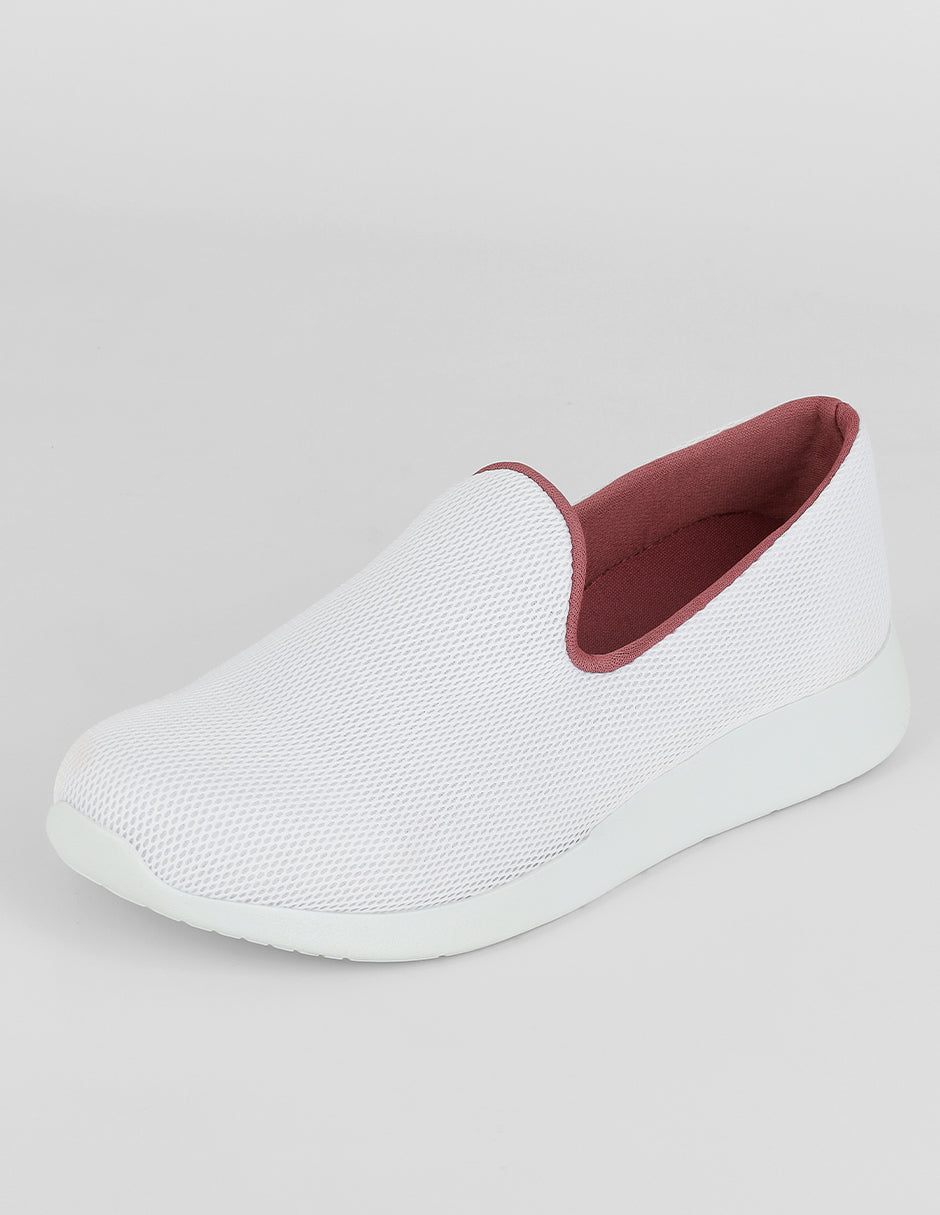 Zapatos de confort  Comfy en Textil – Blanco