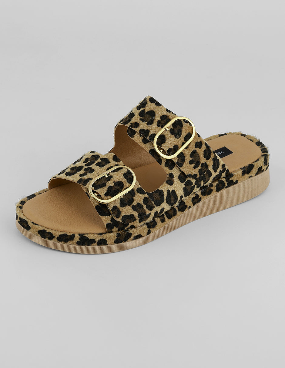 Sandalias con plataforma Yuri en Textil – Multicolor