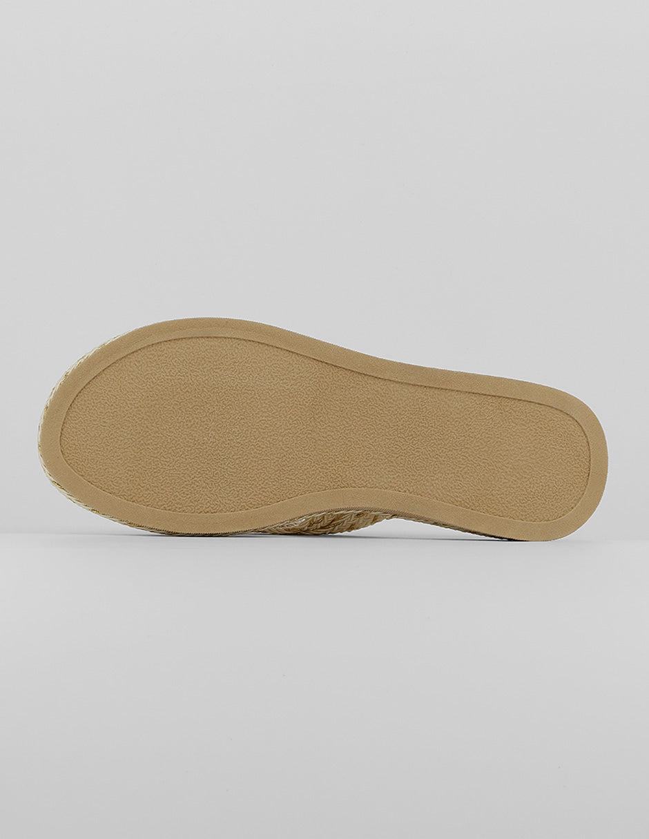 Sandalias con plataforma Sirelle en Textil – Latte