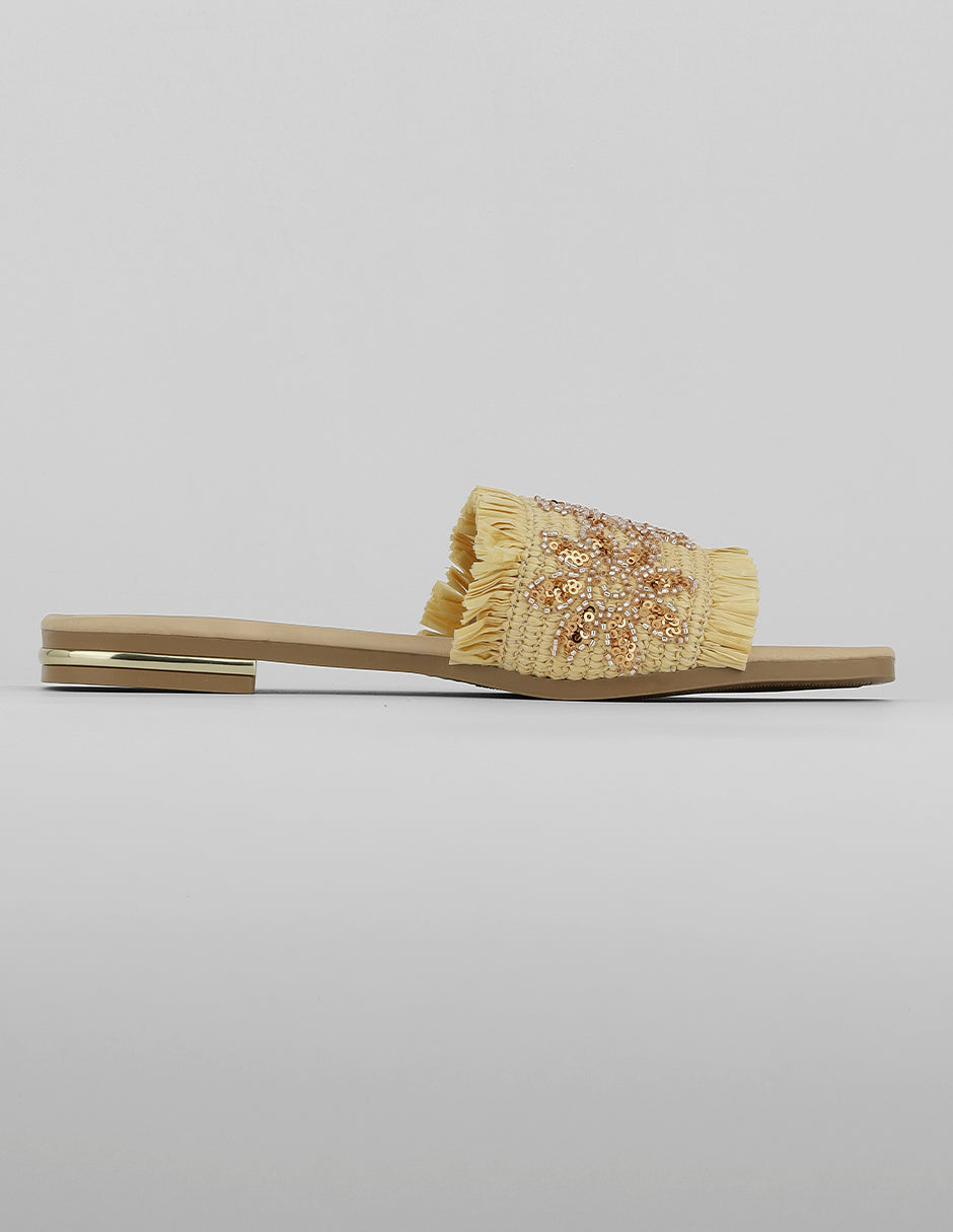 Sandalias de piso Soft en Sintético – Beige