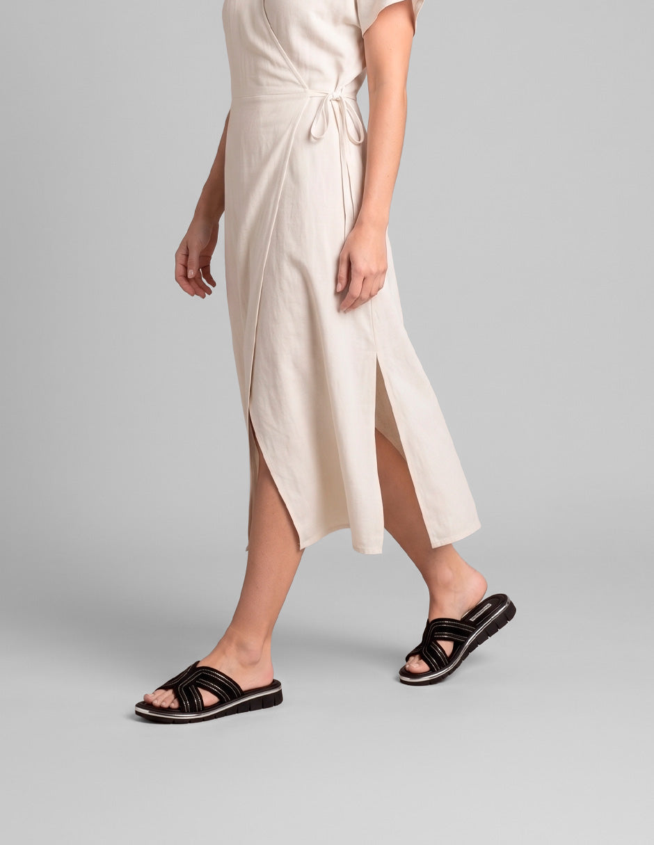 Sandalia con tacón Sirelle en Sintético – Negro