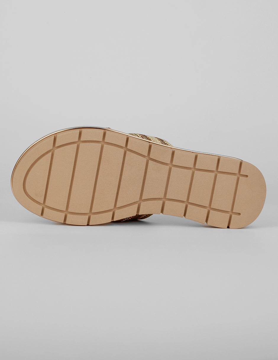 Sandalias con plataforma Sirelle en Sintético – Dorado