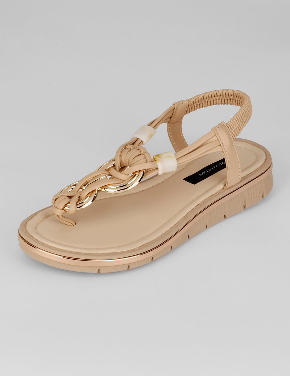 Sandalias de piso Ave en Sintético – Beige