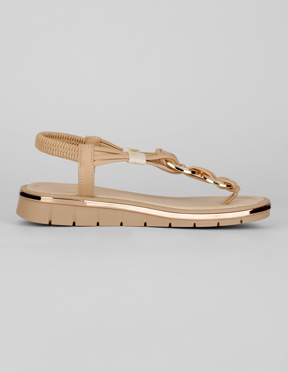Sandalias de piso Ave en Sintético – Beige