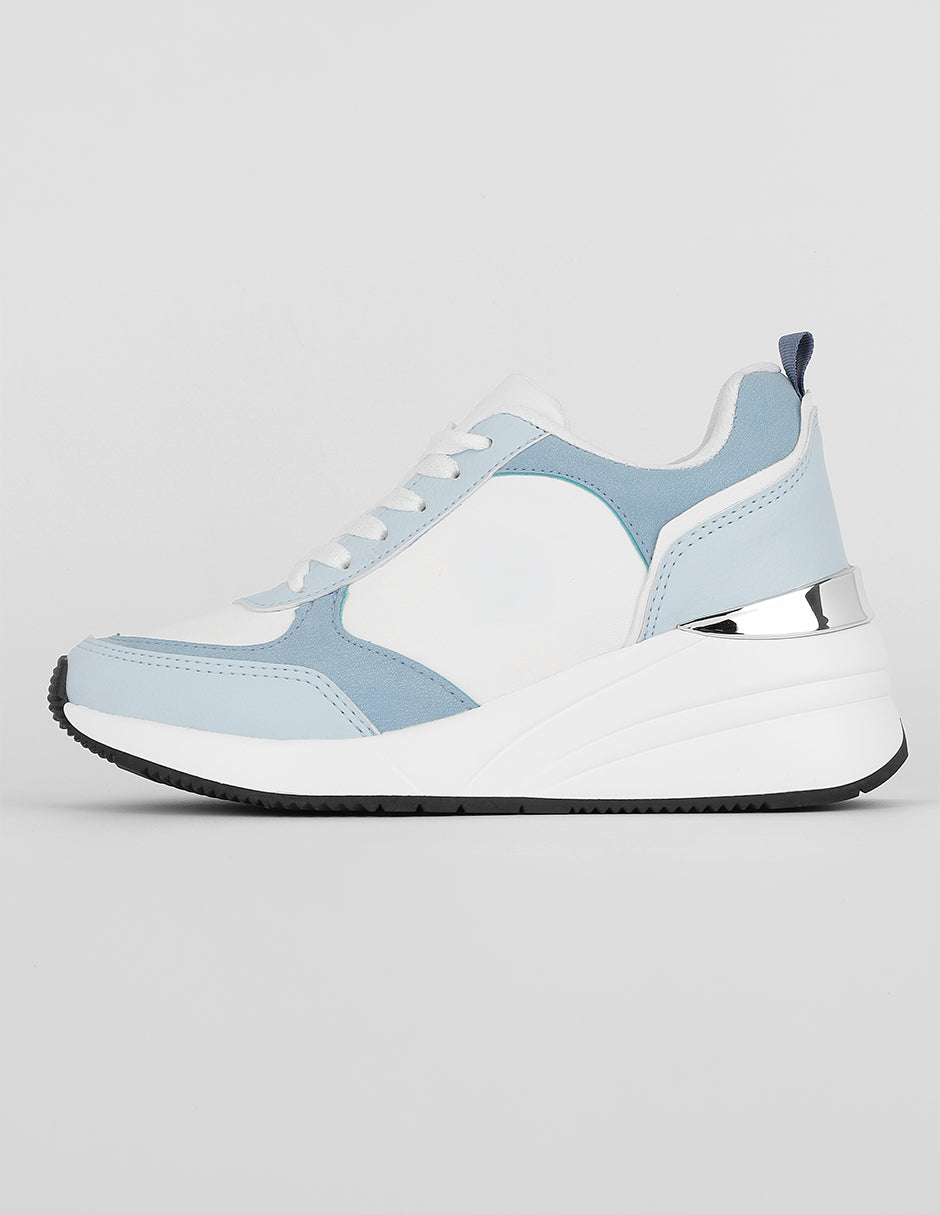 Tenis tipo deportivo Exterior Sintético Color Azul Para Mujer De RBCOLLECTION