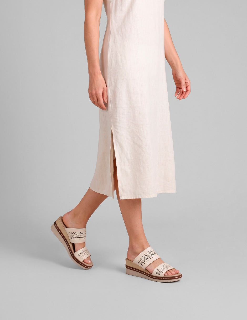 Sandalias con plataforma Naia en Sintético – Latte