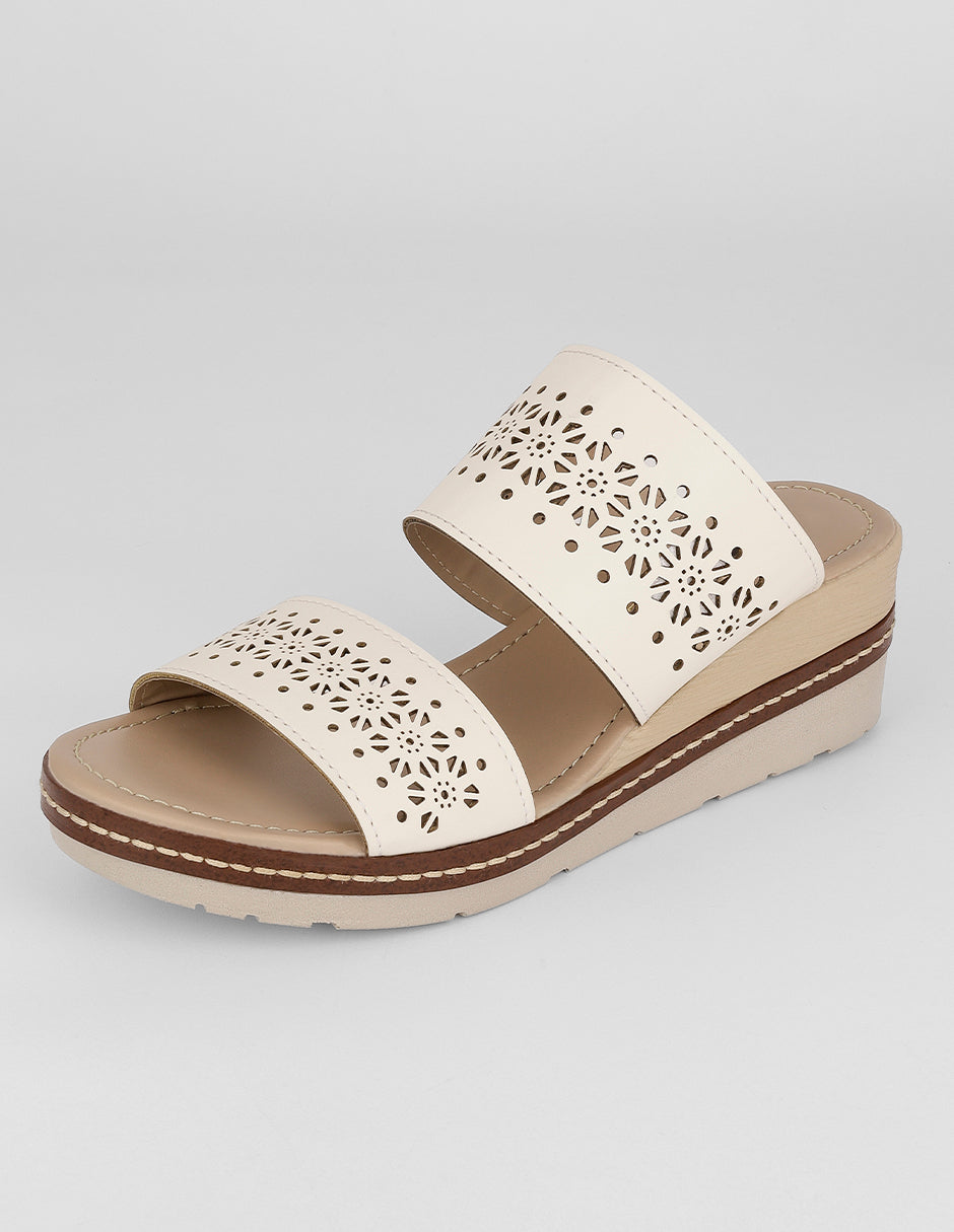 Sandalias con plataforma Naia en Sintético – Latte