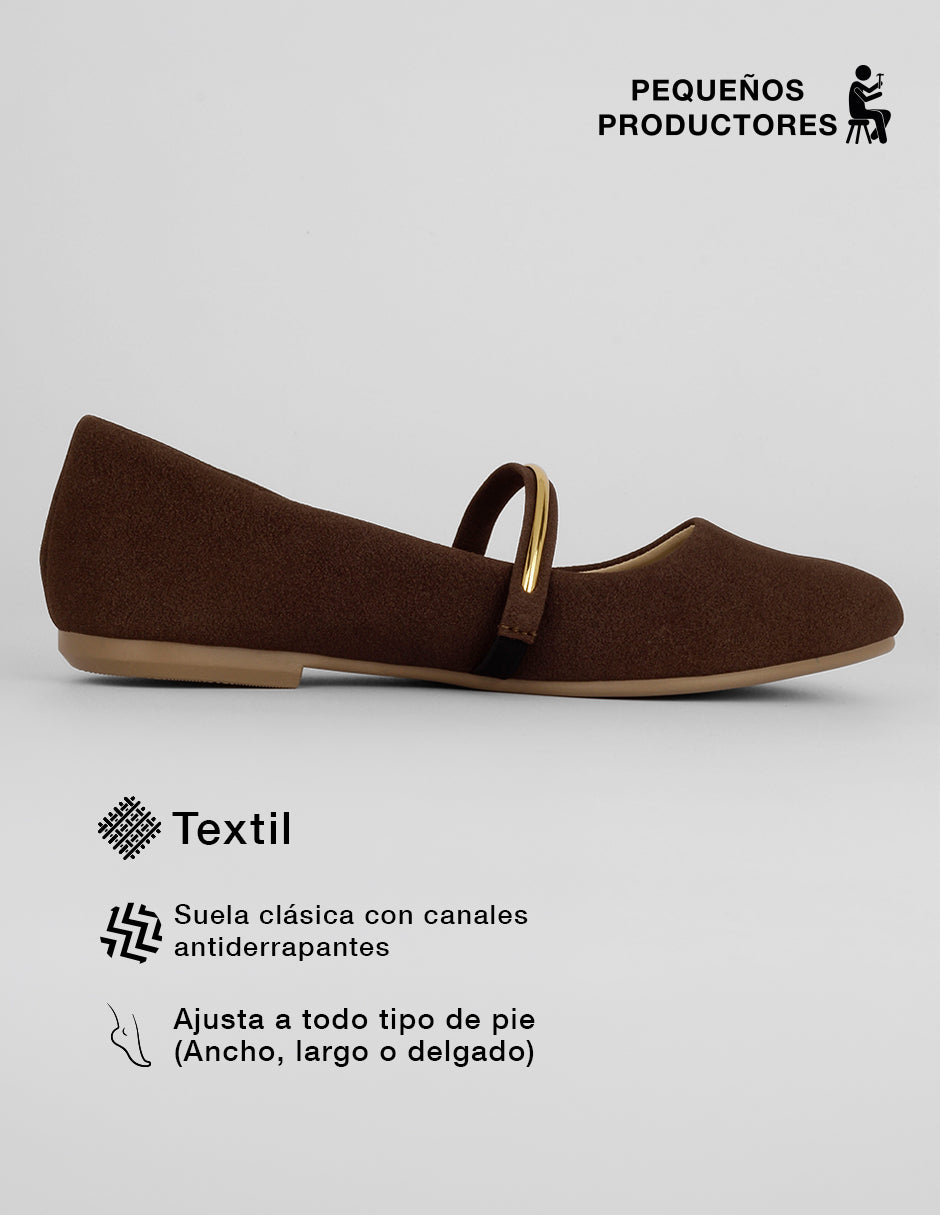 Mary jane Classy en Textil – Café