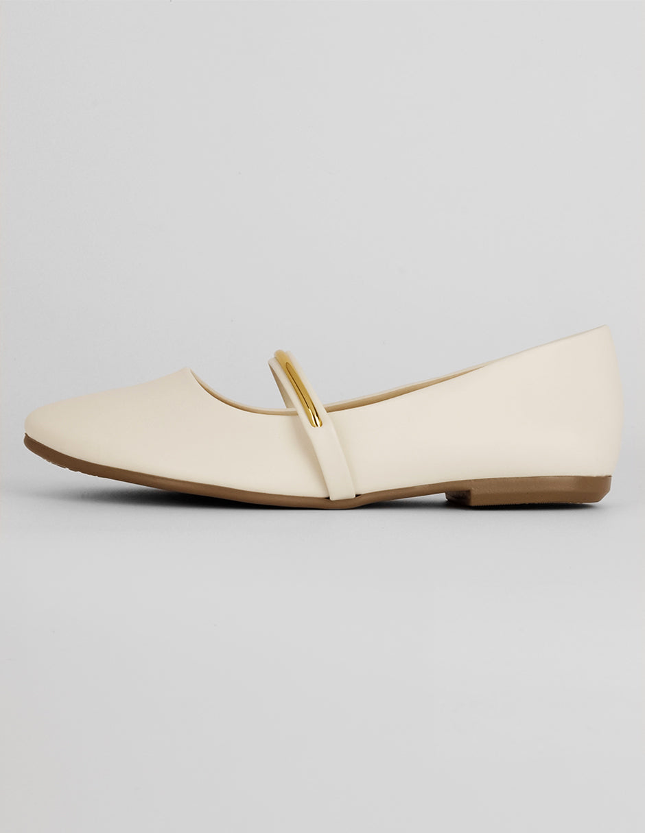 Mary jane Exterior Piel vegana Color Late Para Mujer De RBCOLLECTION