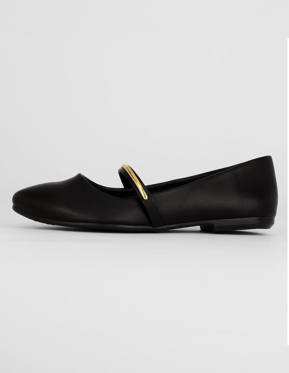 Mary jane Exterior Piel vegana Color Negro Para Mujer De RBCOLLECTION