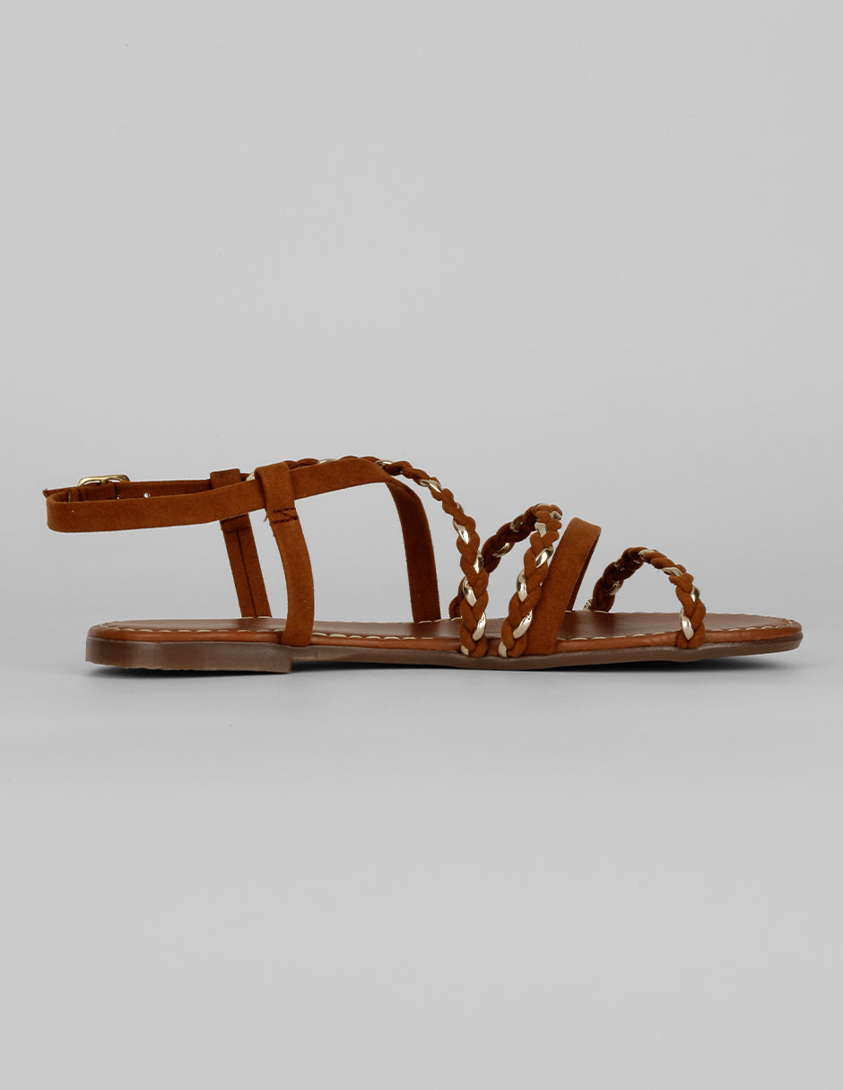 Sandalias de piso Soft en Textil – Café