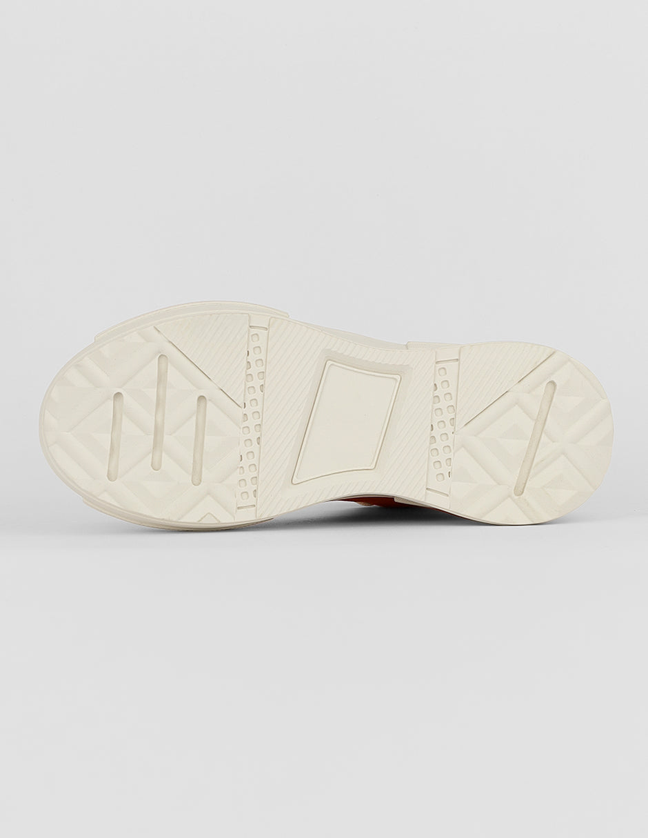 Tenis botín  Play en Textil – Rojo