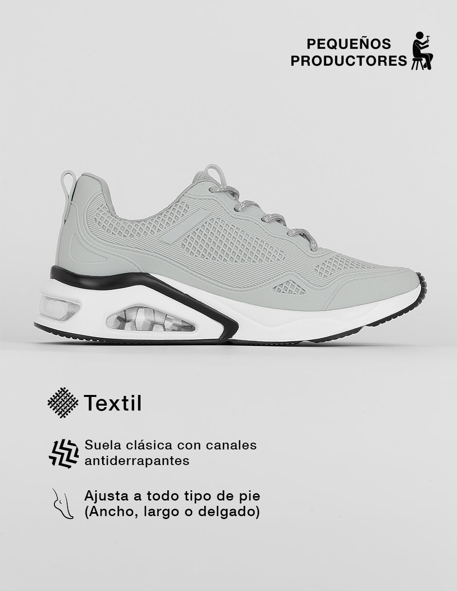 Tenis para entrenamiento  Sport en Textil – Gris