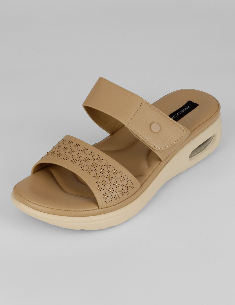 Sandalias con plataforma Comfy en Sintético – Beige