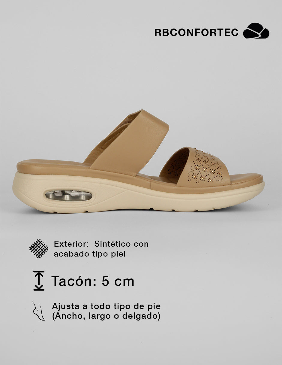 Sandalias con plataforma Comfy en Sintético – Beige