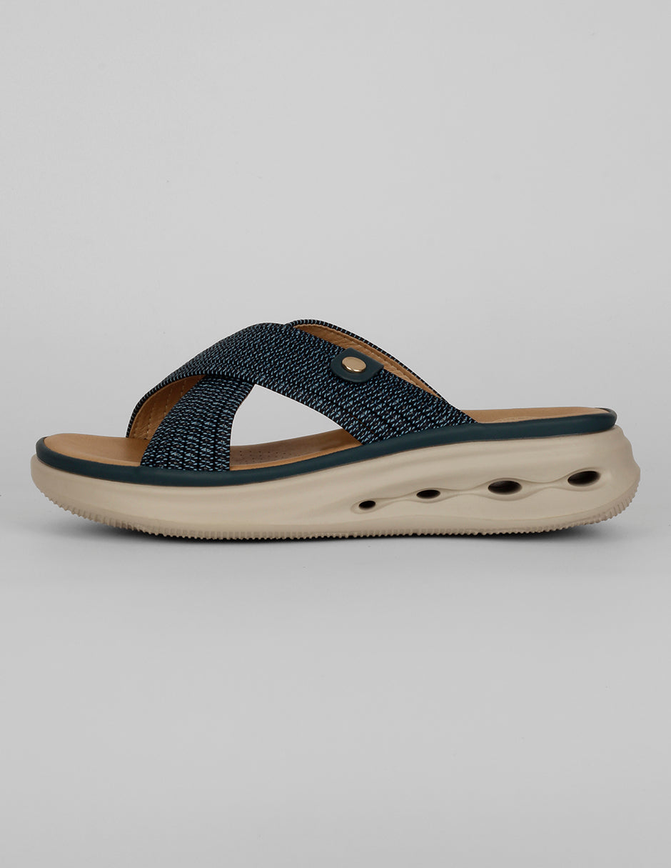 Sandalias con plataforma Exterior Textil Color Azul Para Mujer De RBCOLLECTION