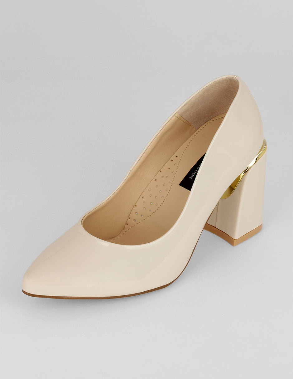 Zapatillas Classy en Charol – Beige