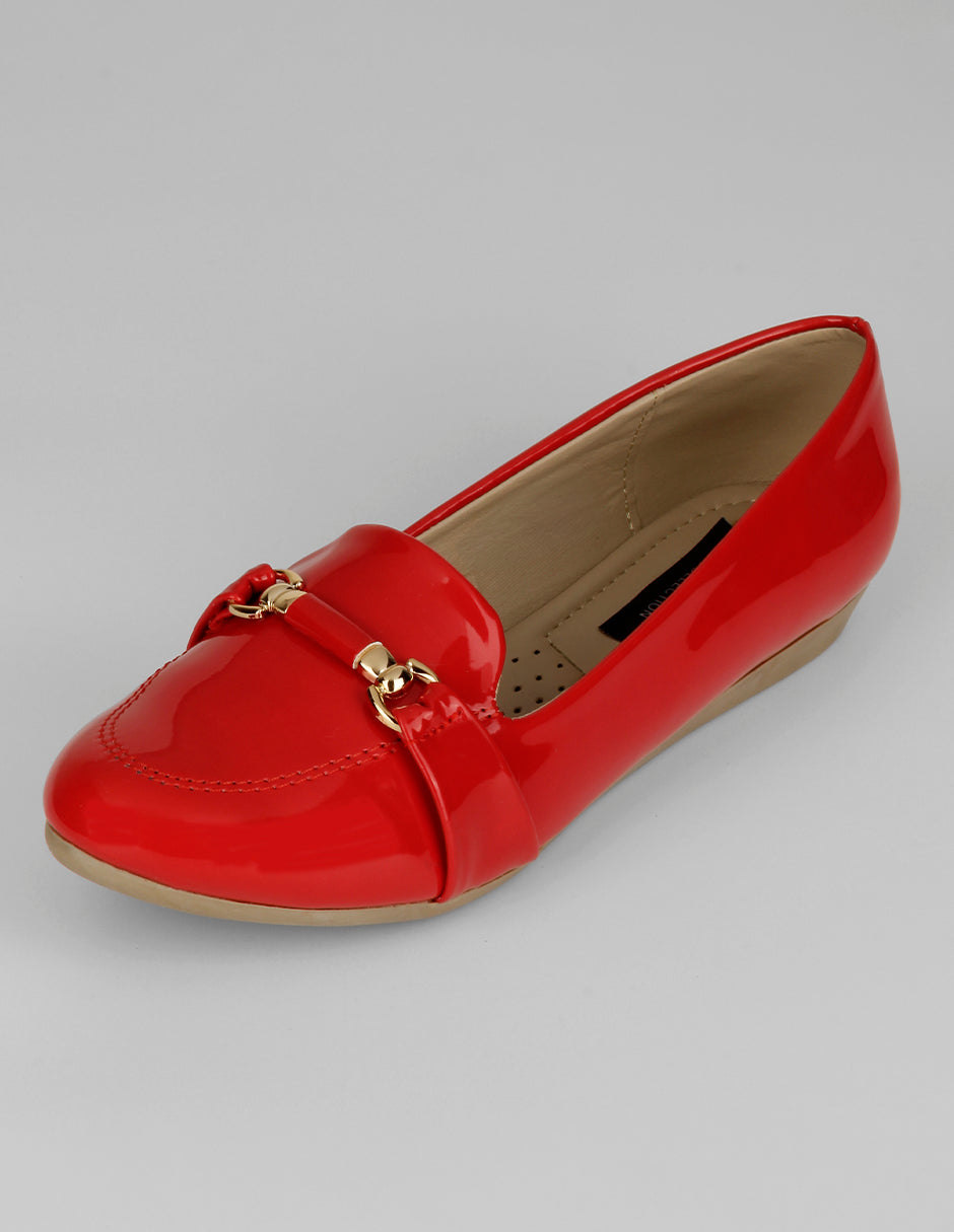 Mocasines Lane en Charol – Rojo