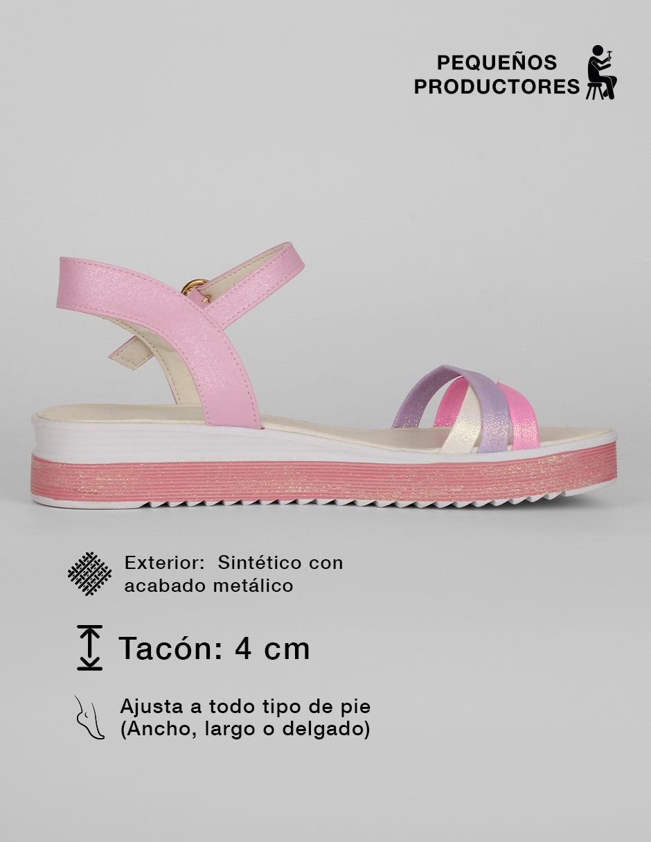 Sandalias de piso Steps en Sintético – Multicolor