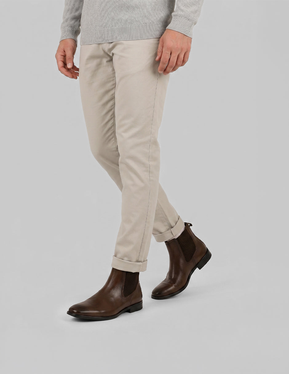 Botas casuales Hand Made en Piel – Café