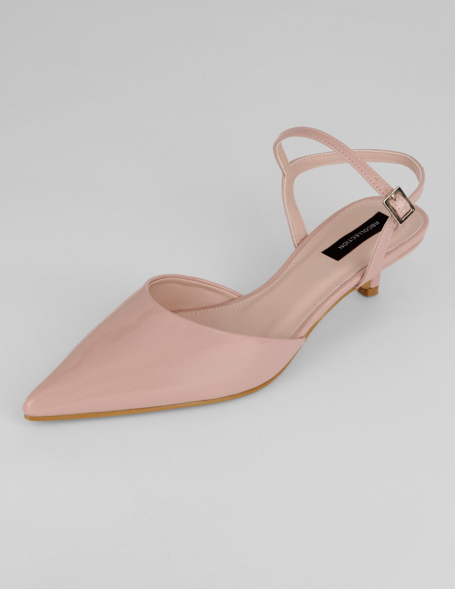 Zapatillas Slingback en Charol – Rosa