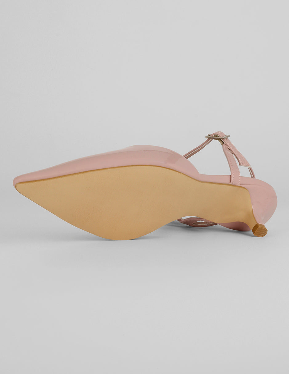 Zapatillas Slingback en Charol – Rosa