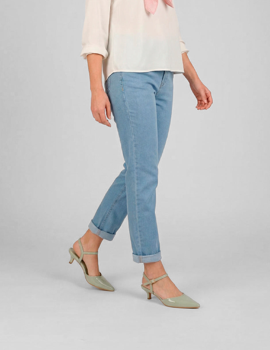 Zapatillas Slingback en Charol – Verde