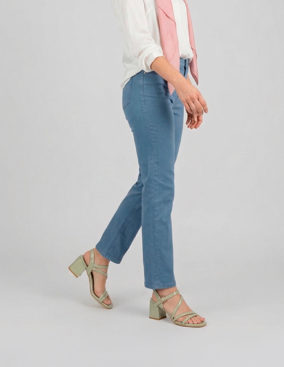 Sandalia con tacón Alnia en Charol – Verde