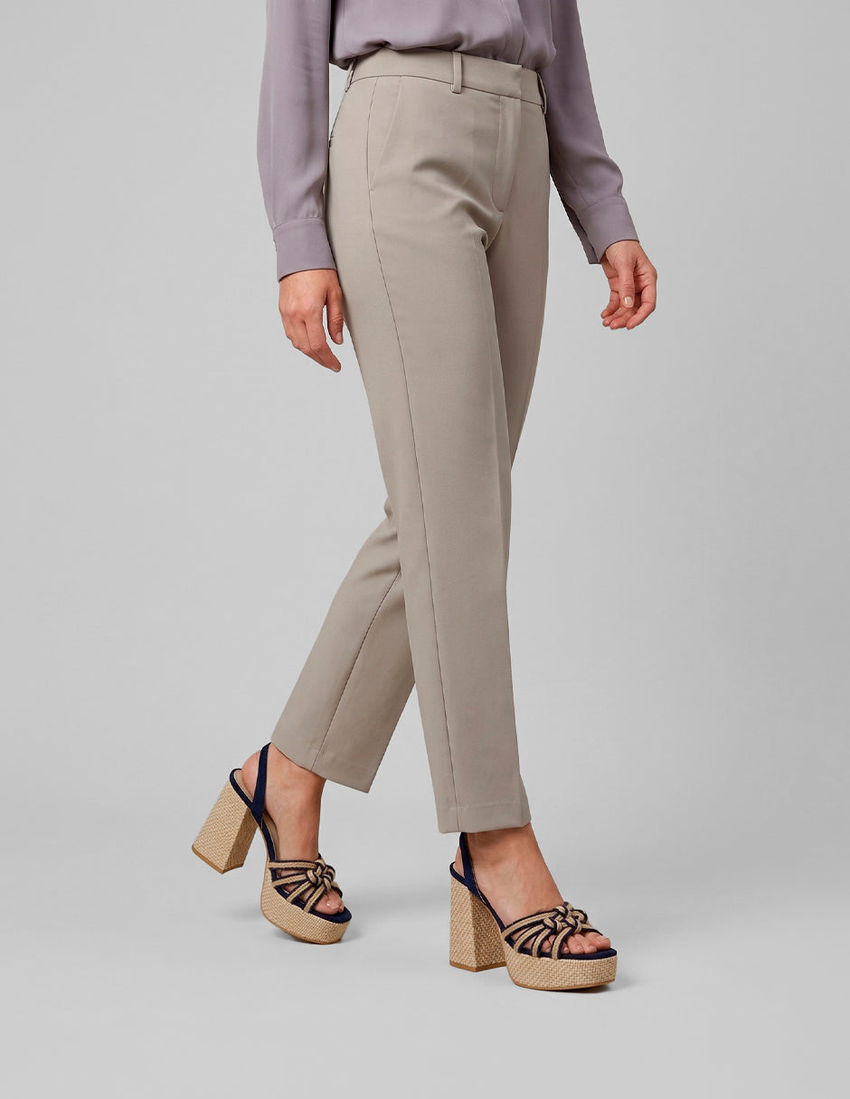 Sandalia con tacón Sylen en Textil – Azul