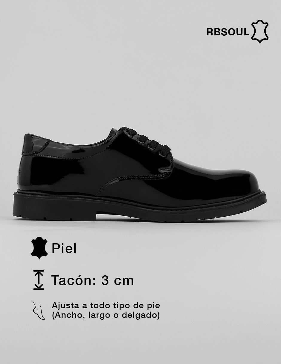 Oxfords Hand made en Piel – Negro