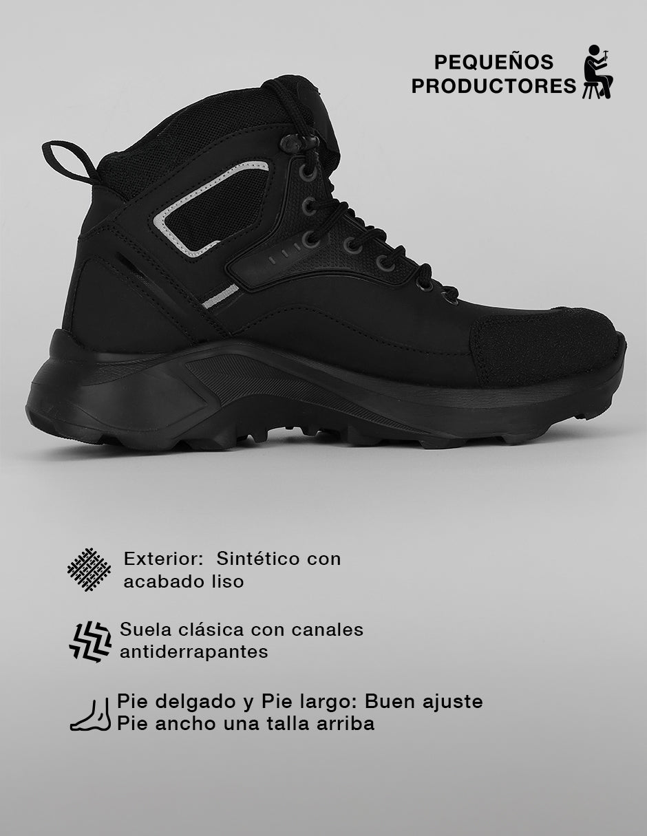 Botas de senderismo Hiking en Sintético – Negro
