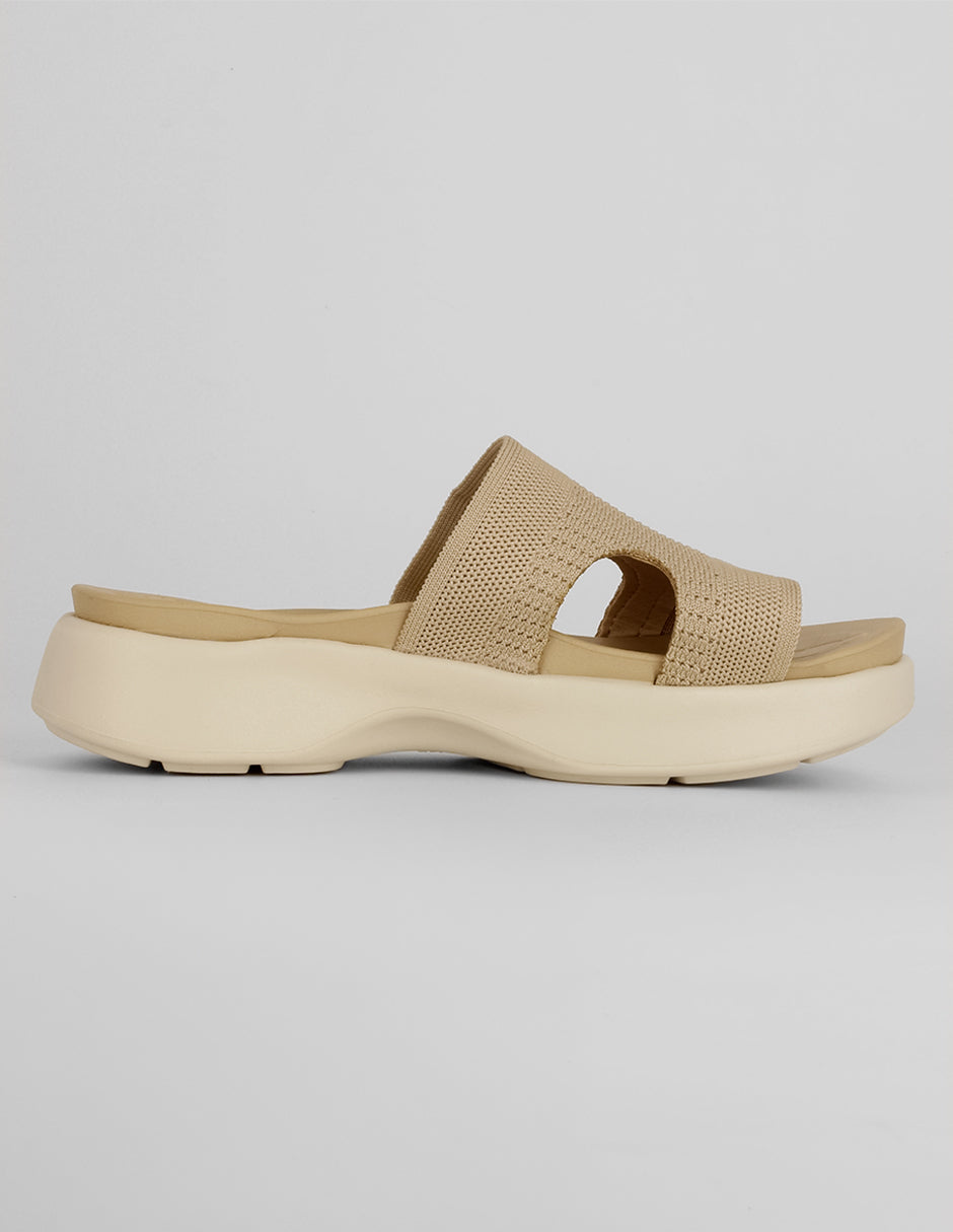 Sandalias con plataforma Steps en Textil – Beige