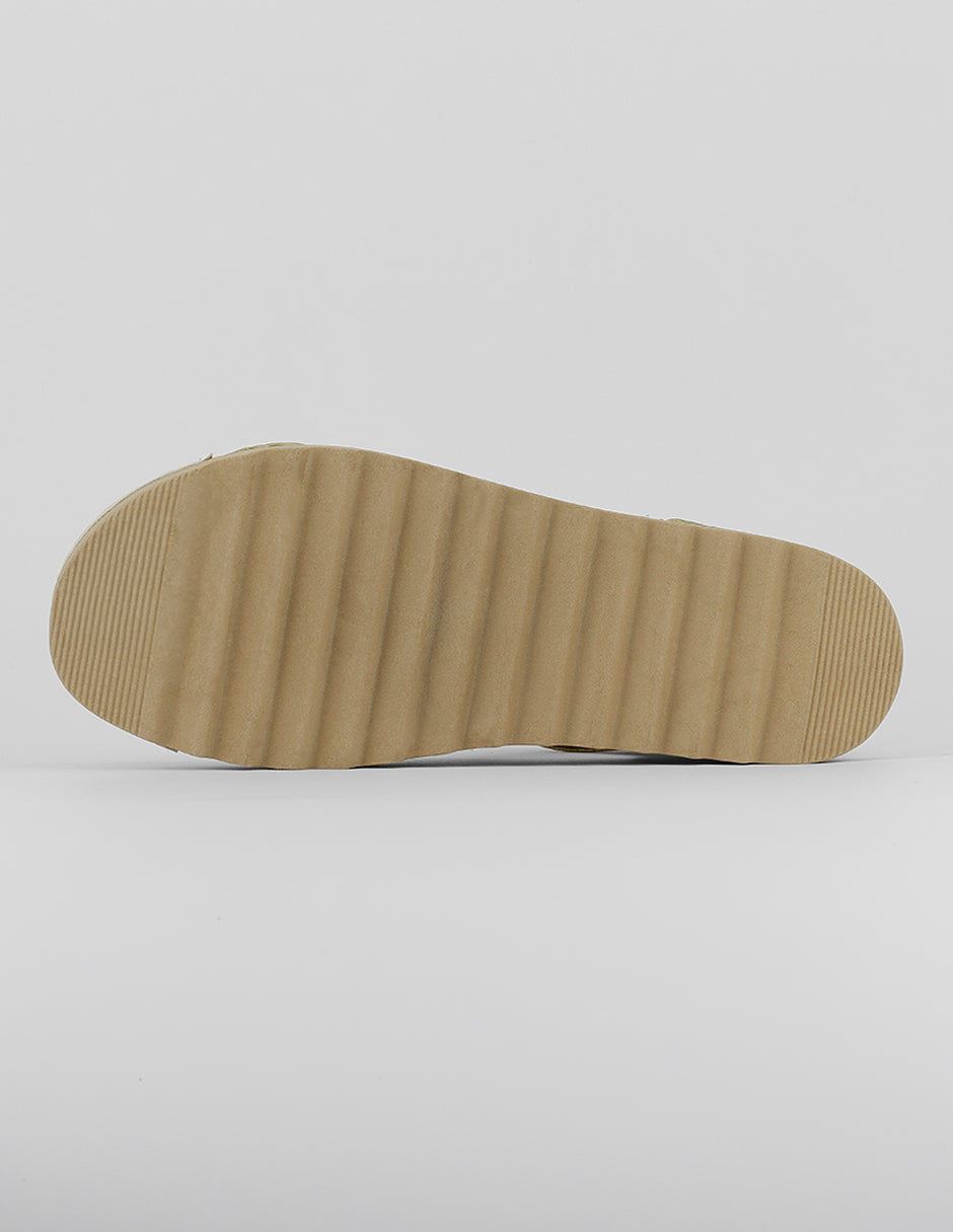 Sandalias con plataforma Steps en Piel vegana – Latte