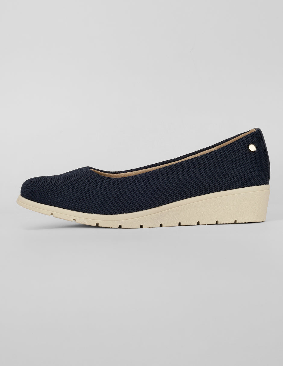 Mocasines Exterior Textil Color Azul Para Mujer De RBCOLLECTION