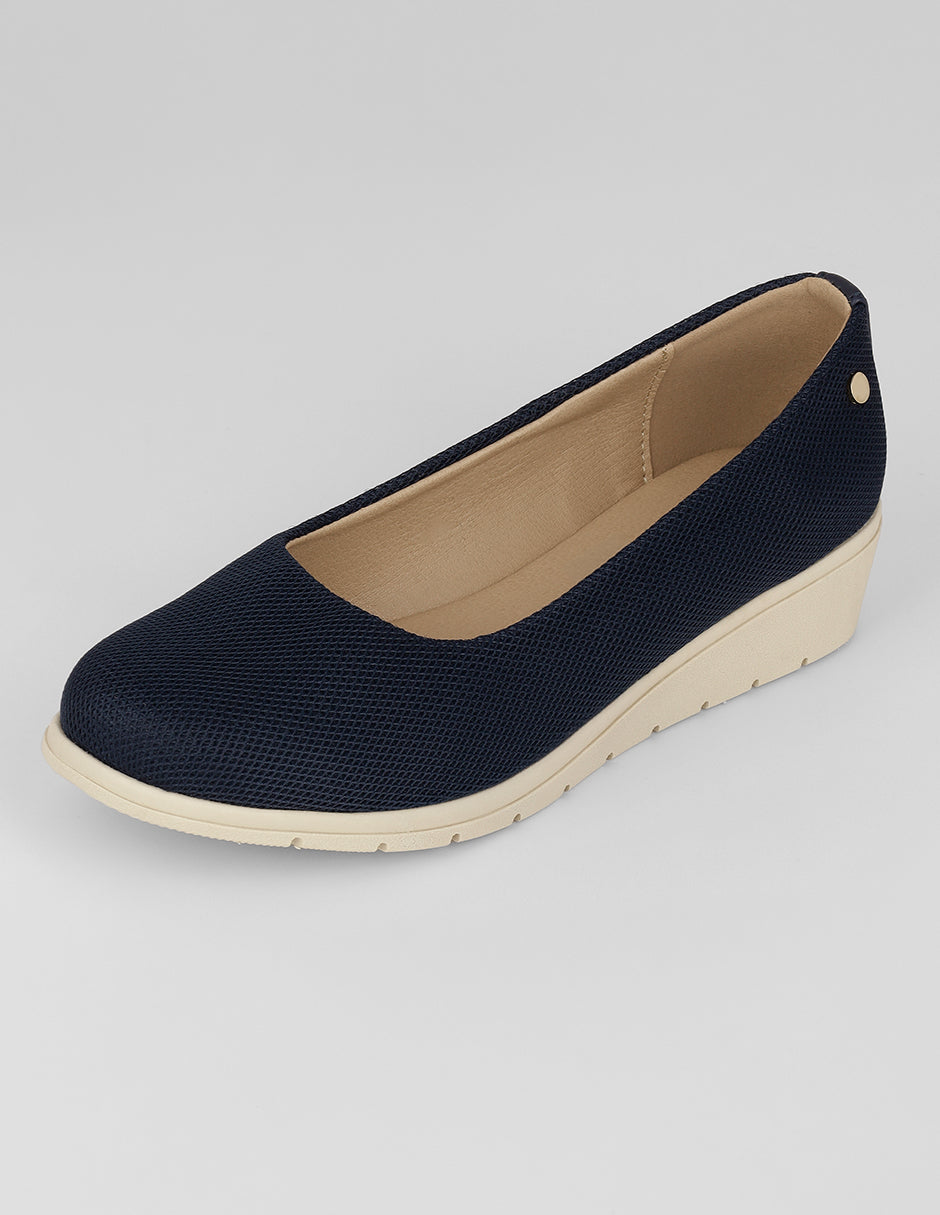 Mocasines Comfy en Textil – Azul