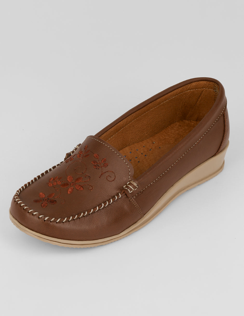 Mocasines Hand Made en Piel – Café