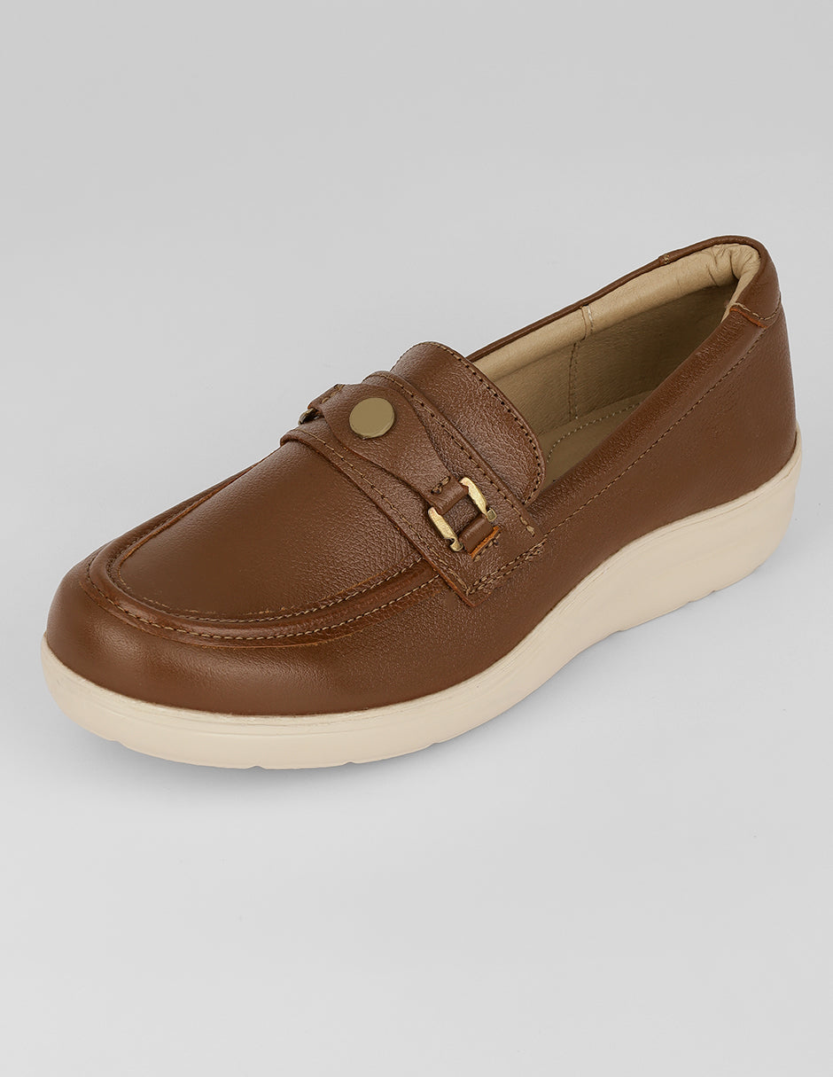 Mocasines Hand Made en Piel – Café