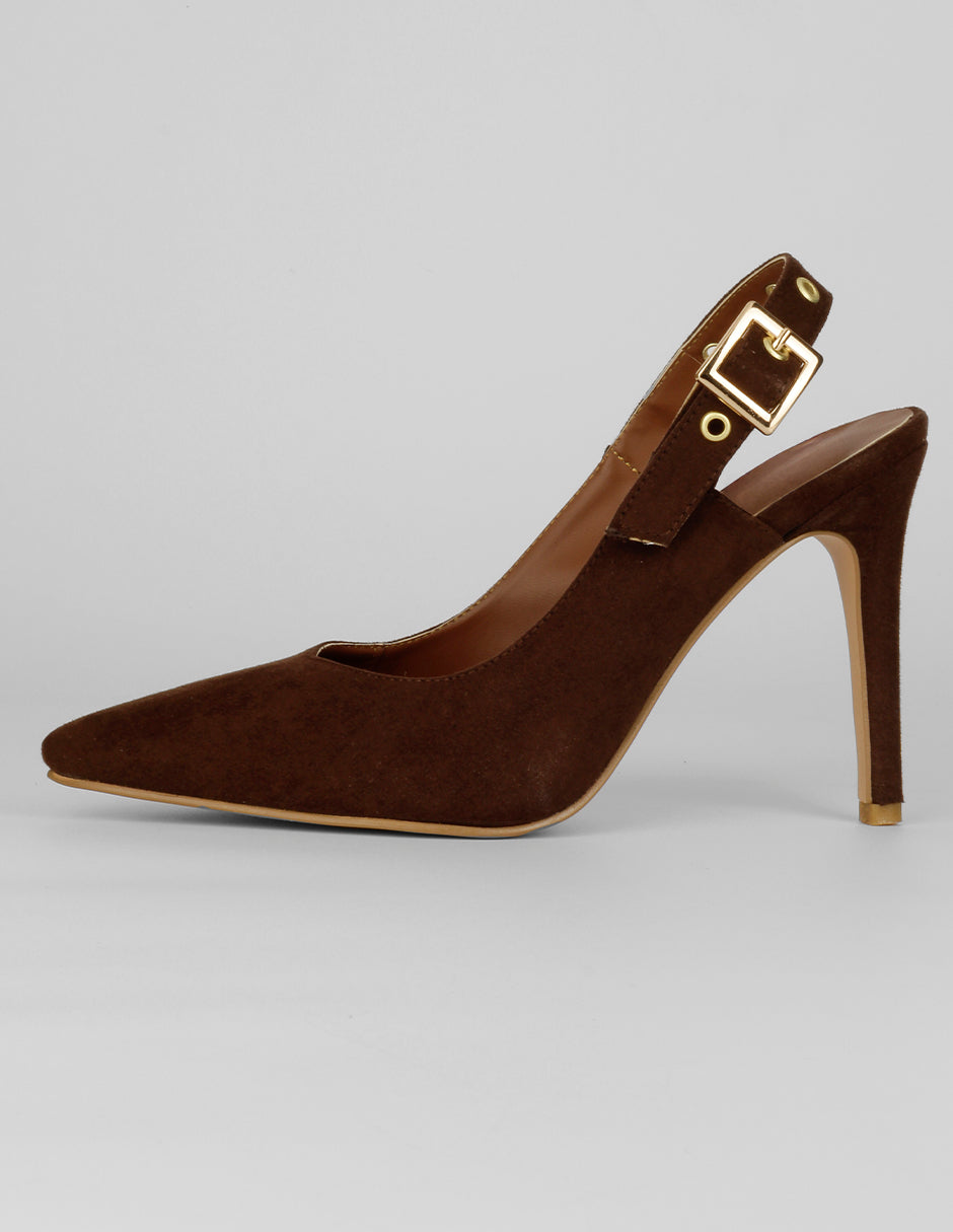 Zapatillas Exterior Gamuza Color Café Para Mujer De RBCOLLECTION