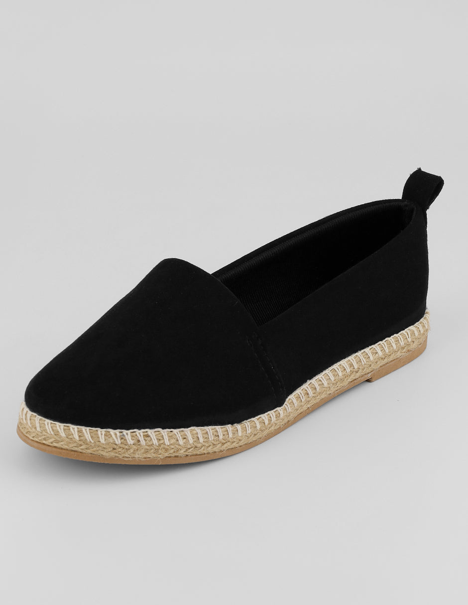 Mocasines Naia en Gamuza – Negro