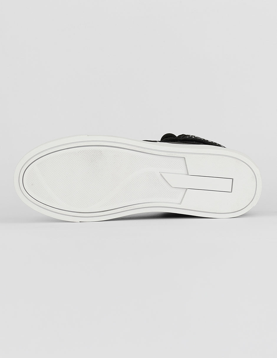 Tenis botín  Urban  en Piel vegana – Negro