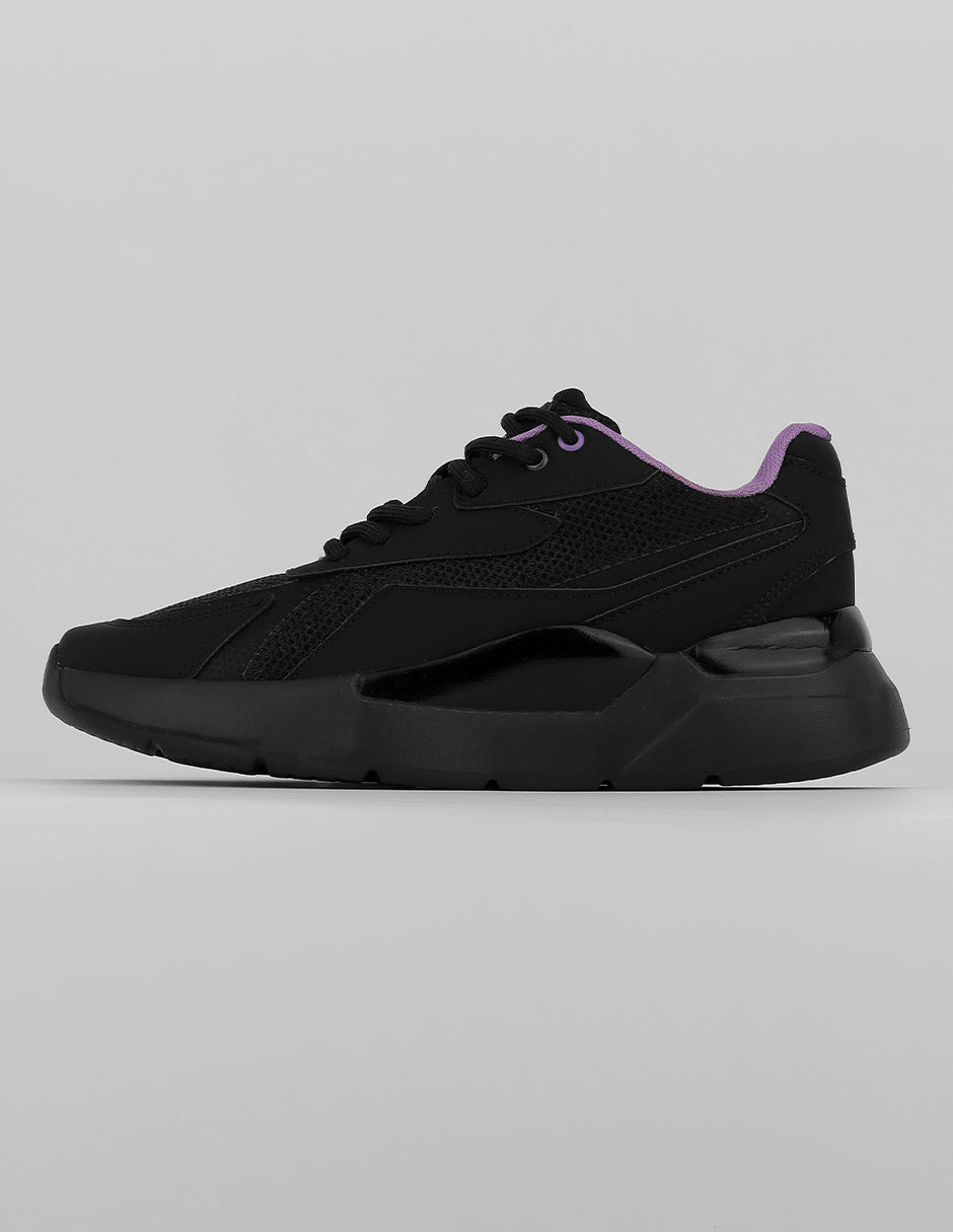 Tenis tipo deportivo Exterior Textil Color Negro Para Mujer De RBMOVE