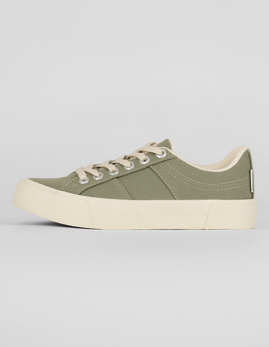 Tenis con cordones Exterior Textil Color Verde Para Mujer De RBCOLLECTION