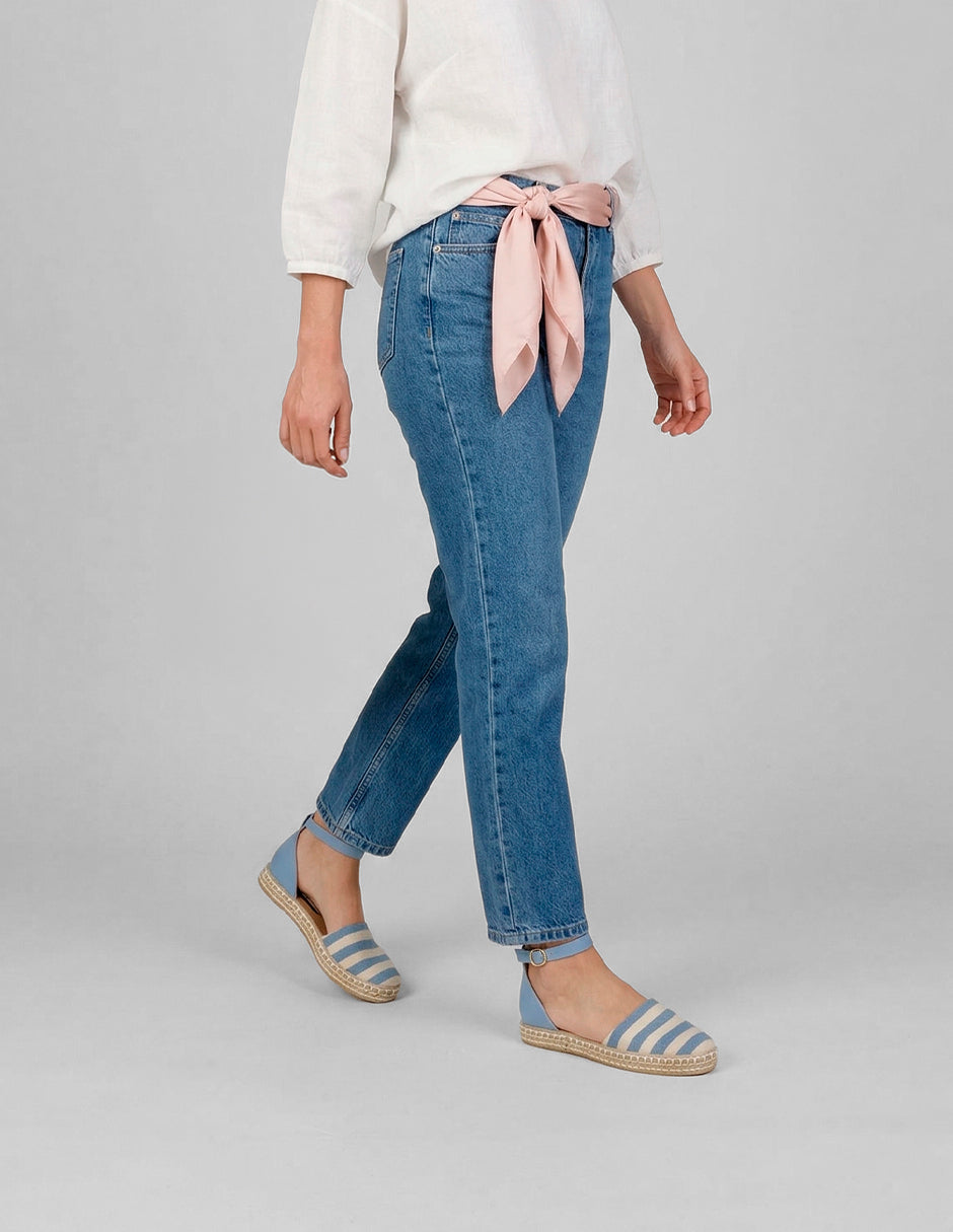 Sandalias de piso Naia en Textil – Azul