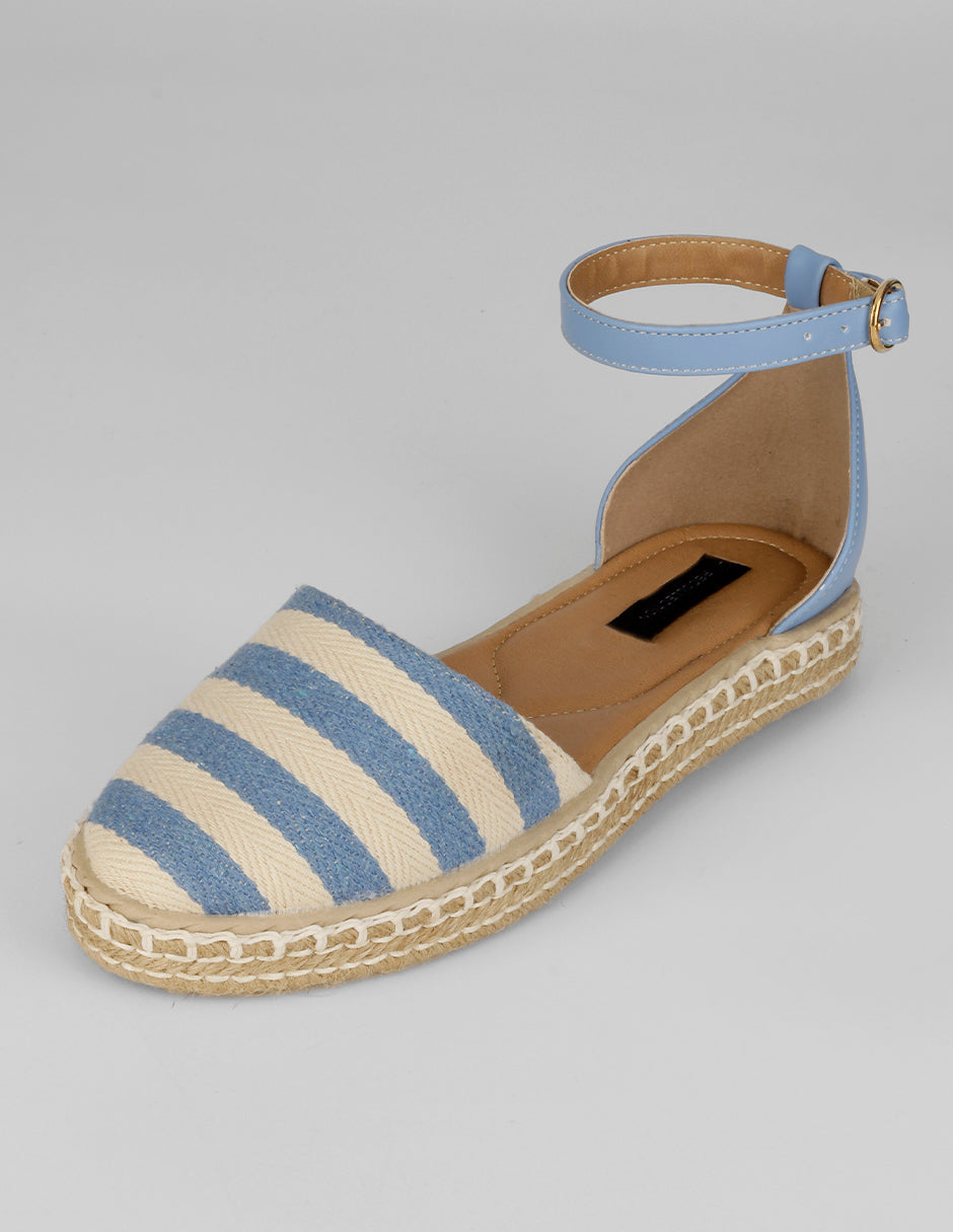 Sandalias de piso Naia en Textil – Azul