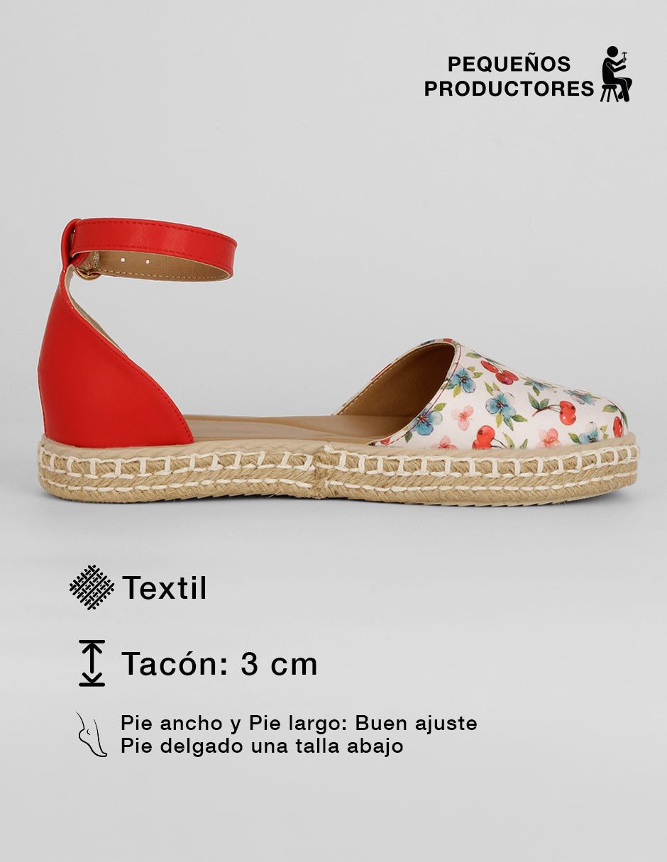 Sandalias de piso Naia en Textil – Multicolor