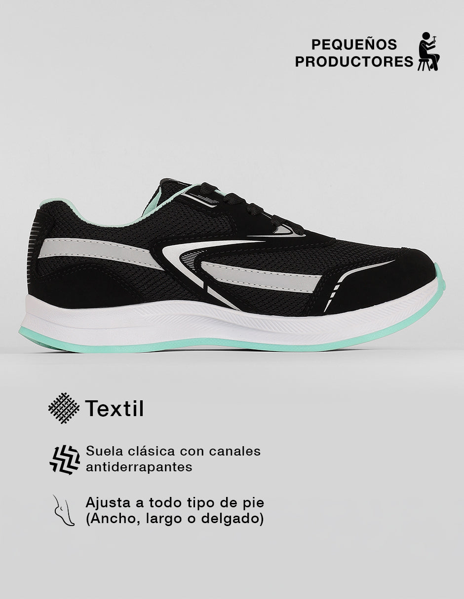 Tenis para entrenamiento  Sport en Textil – Negro