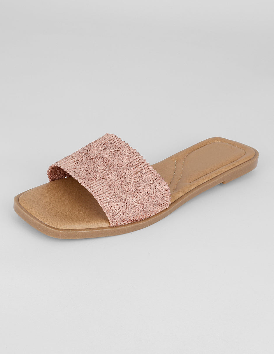Sandalias de piso Soft en Sintético – Rosa