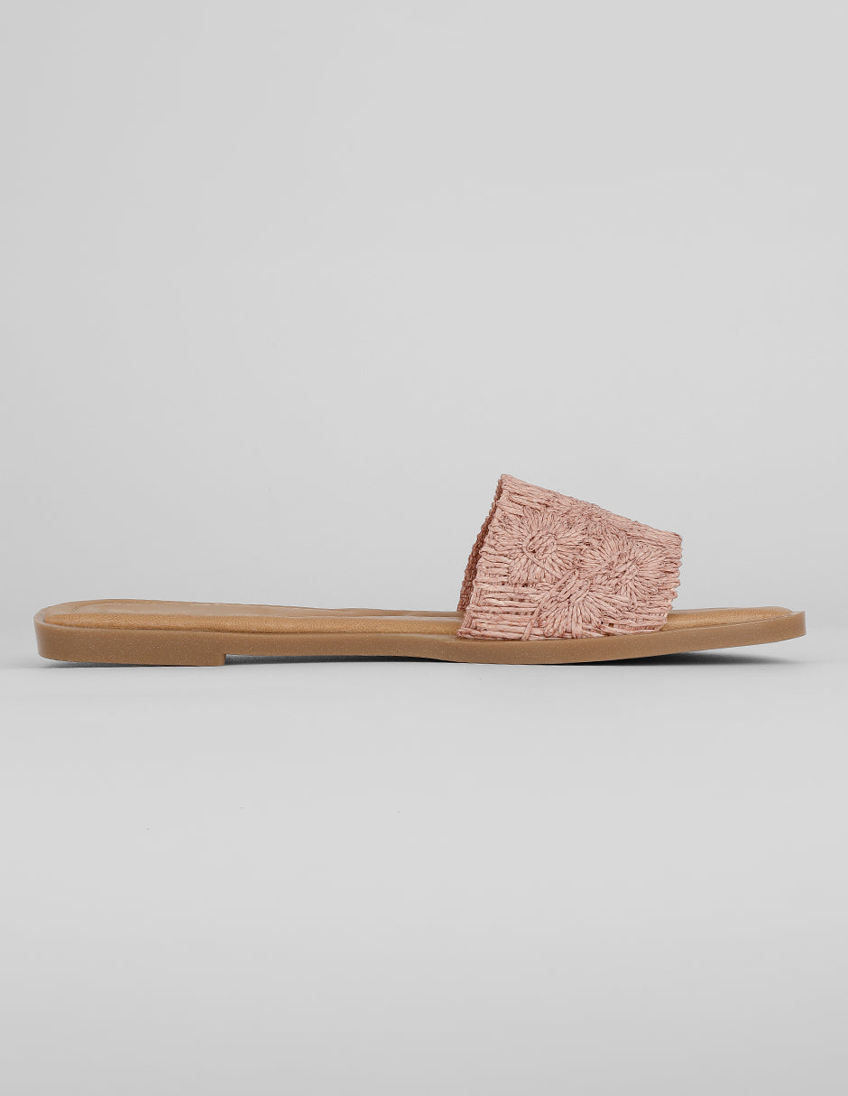 Sandalias de piso Soft en Sintético – Rosa