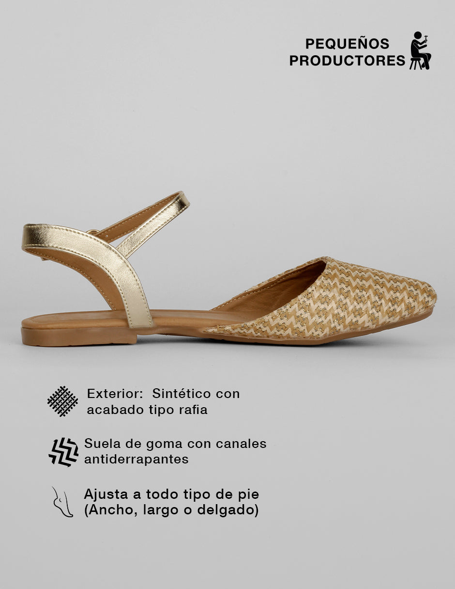 Flats puntales Onne en Sintético – Beige